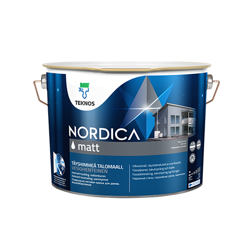 Nordica matt fasadfärg 9L